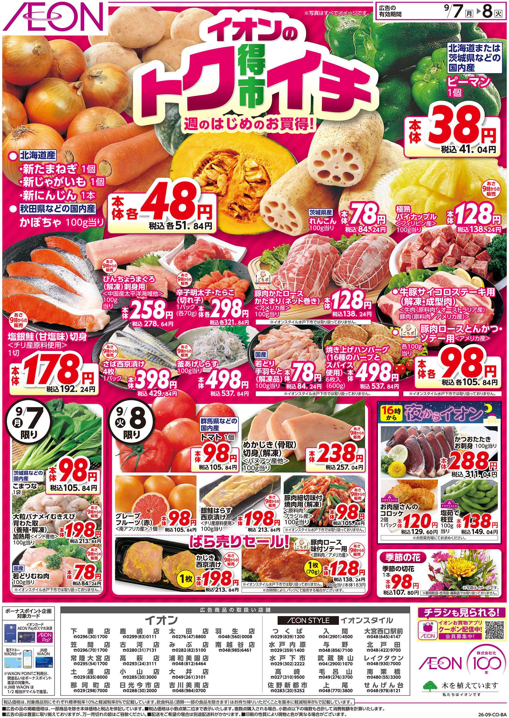 イオン 9/7号　イオンのトクイチ：表面