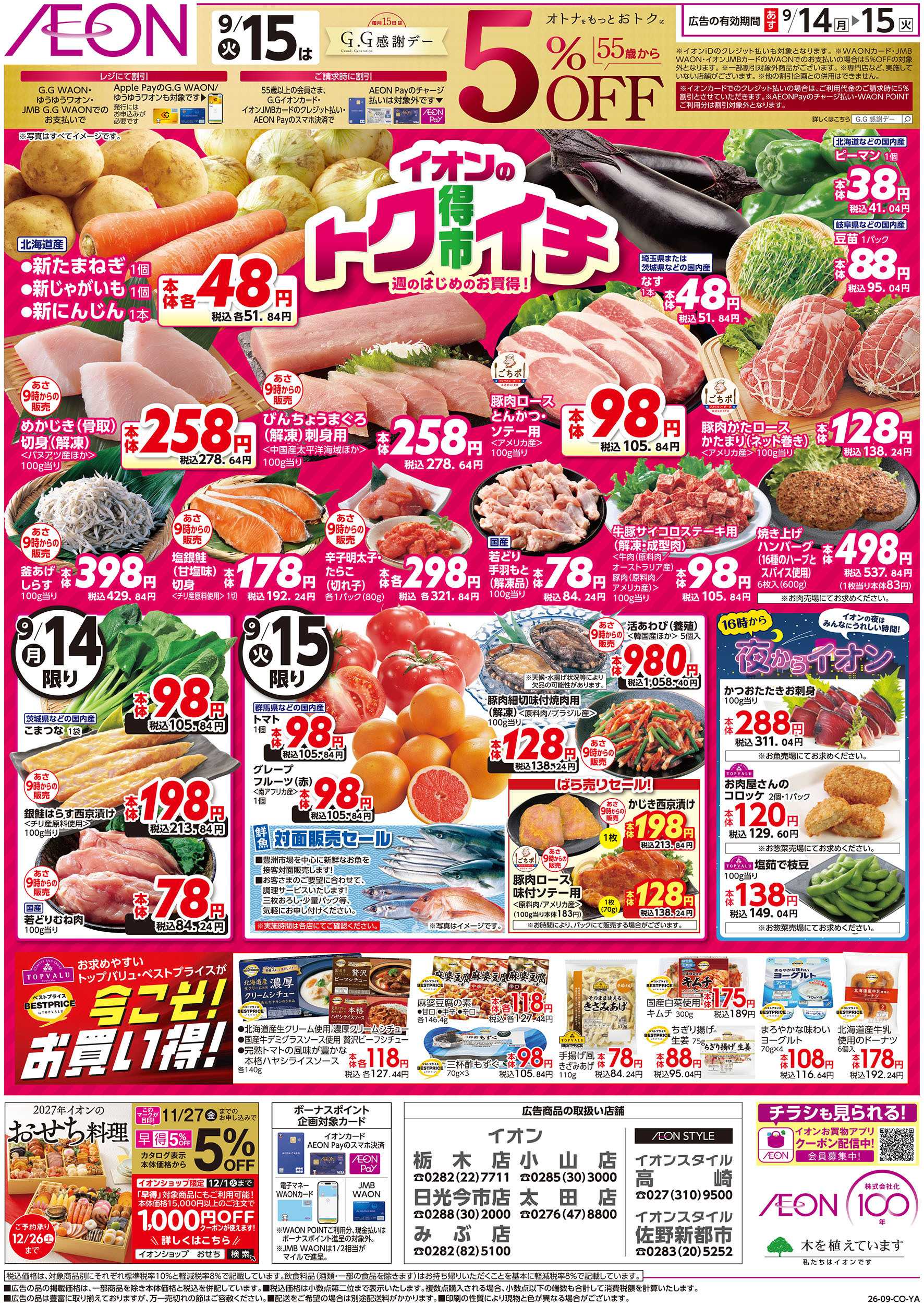 イオンスタイル 9/14号　イオンのトクイチ：表面