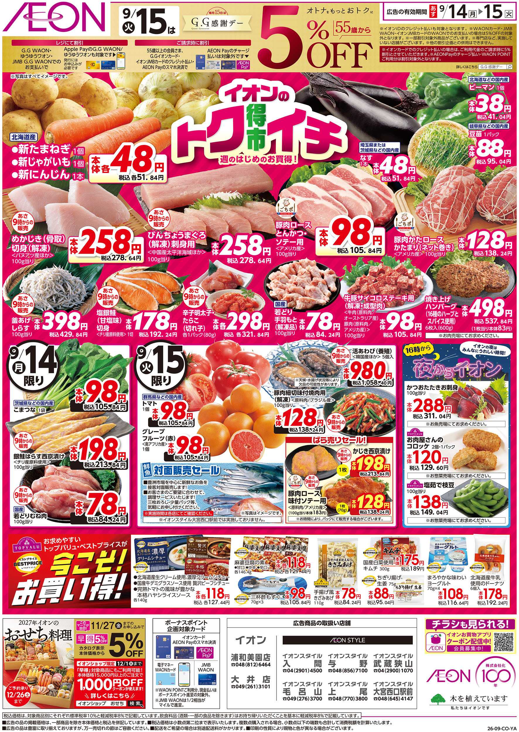 イオンスタイル 9/14号　イオンのトクイチ：表面