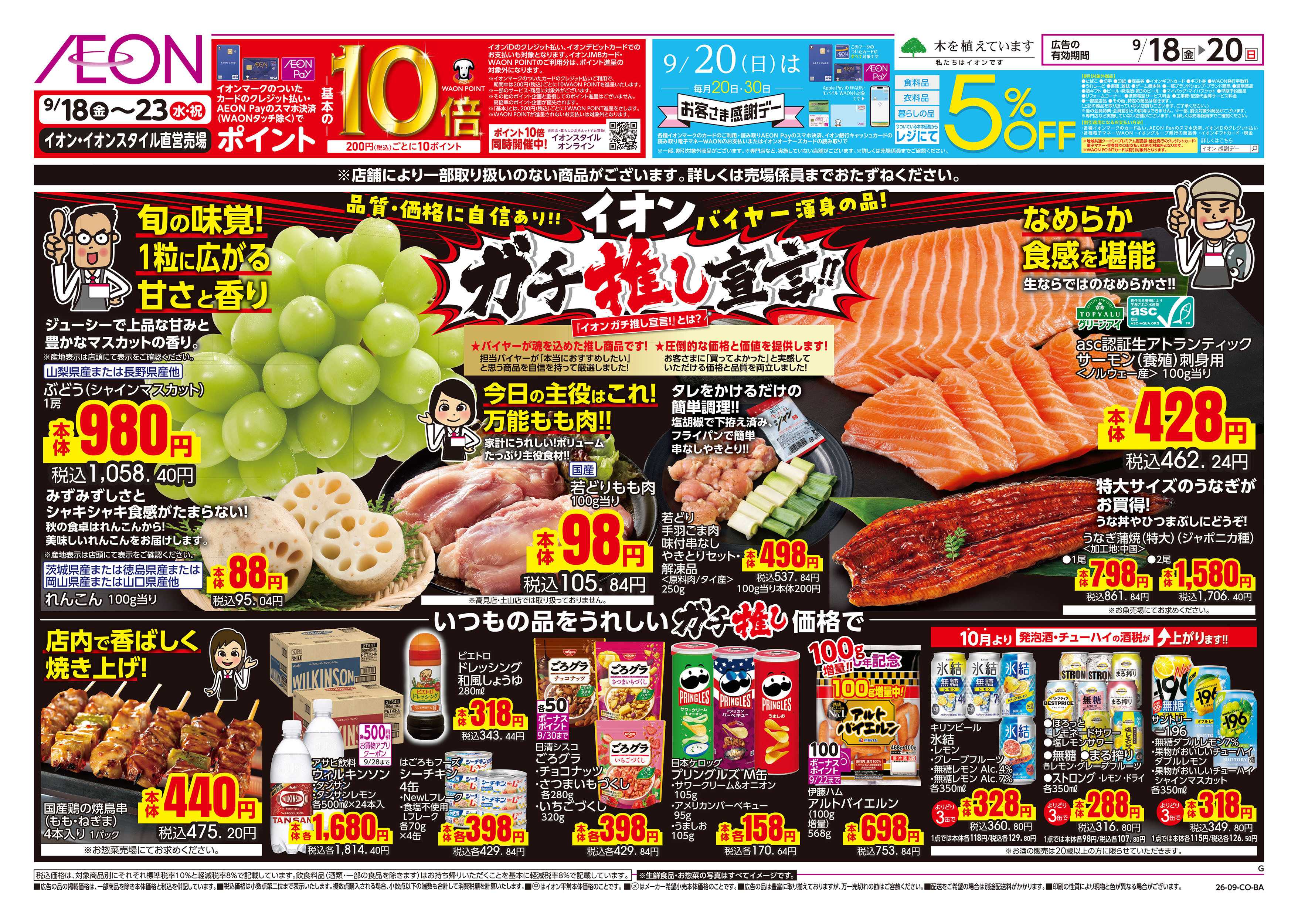 イオンスタイル 9/18号　イオン株式化100周年　ガチ推し宣言