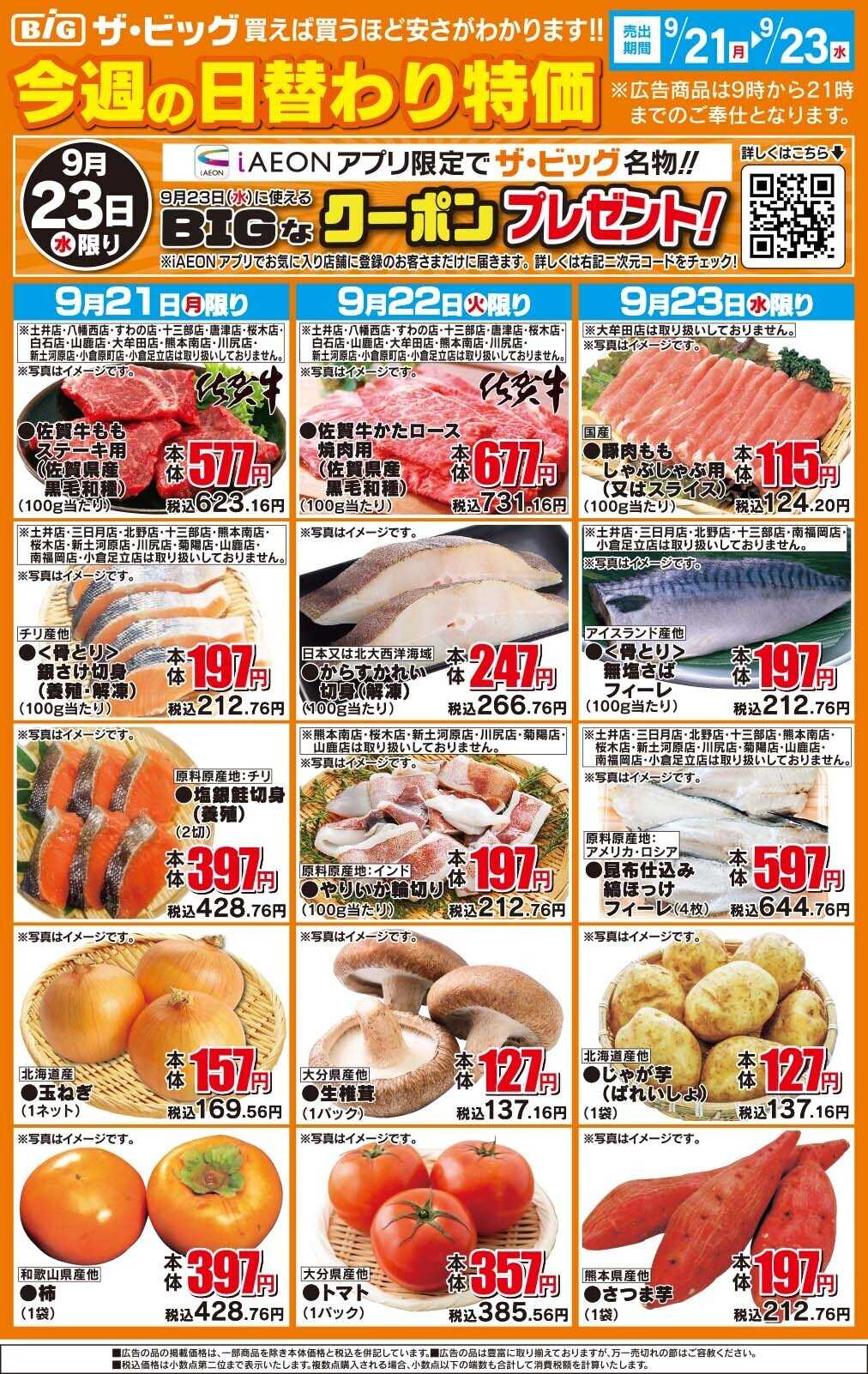 ザ・ビッグ 今週の日替わり特価