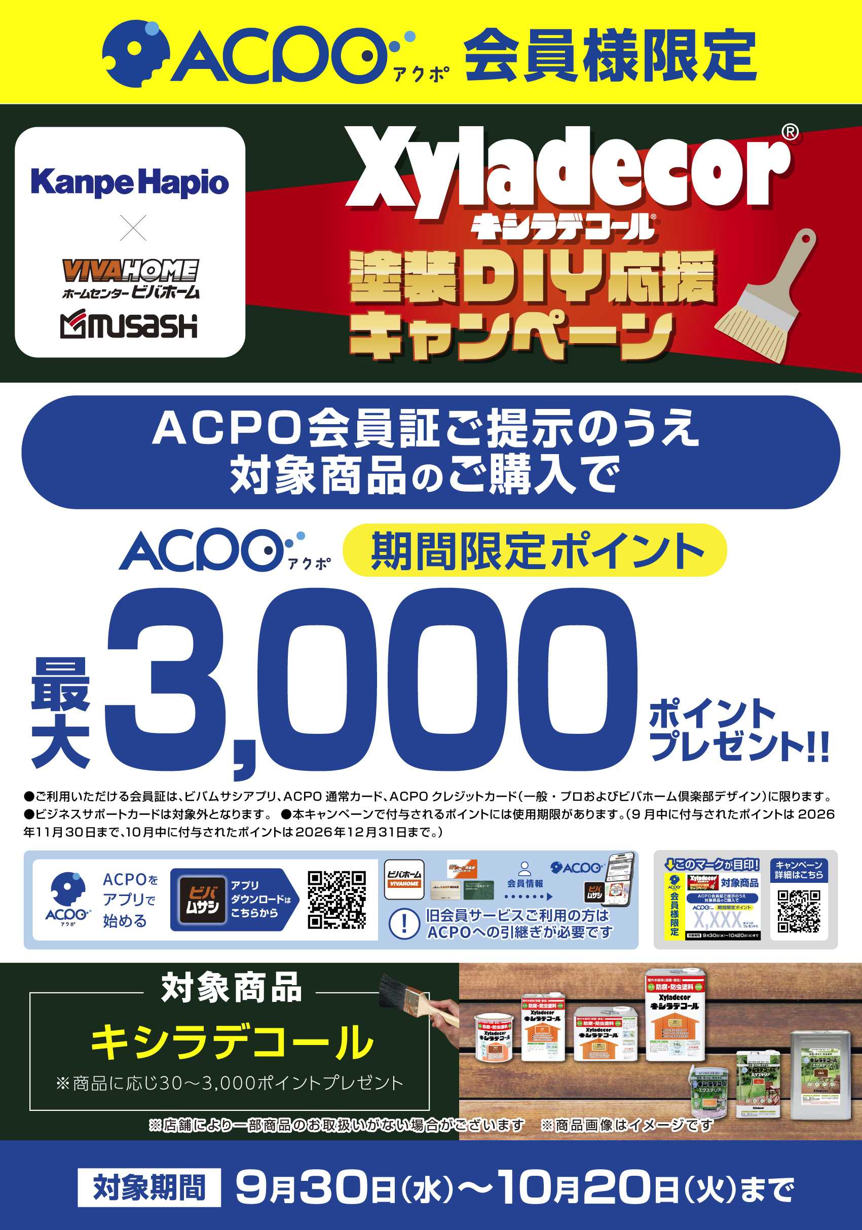 ビバホーム キシラデコール塗装DIY応援キャンペーン