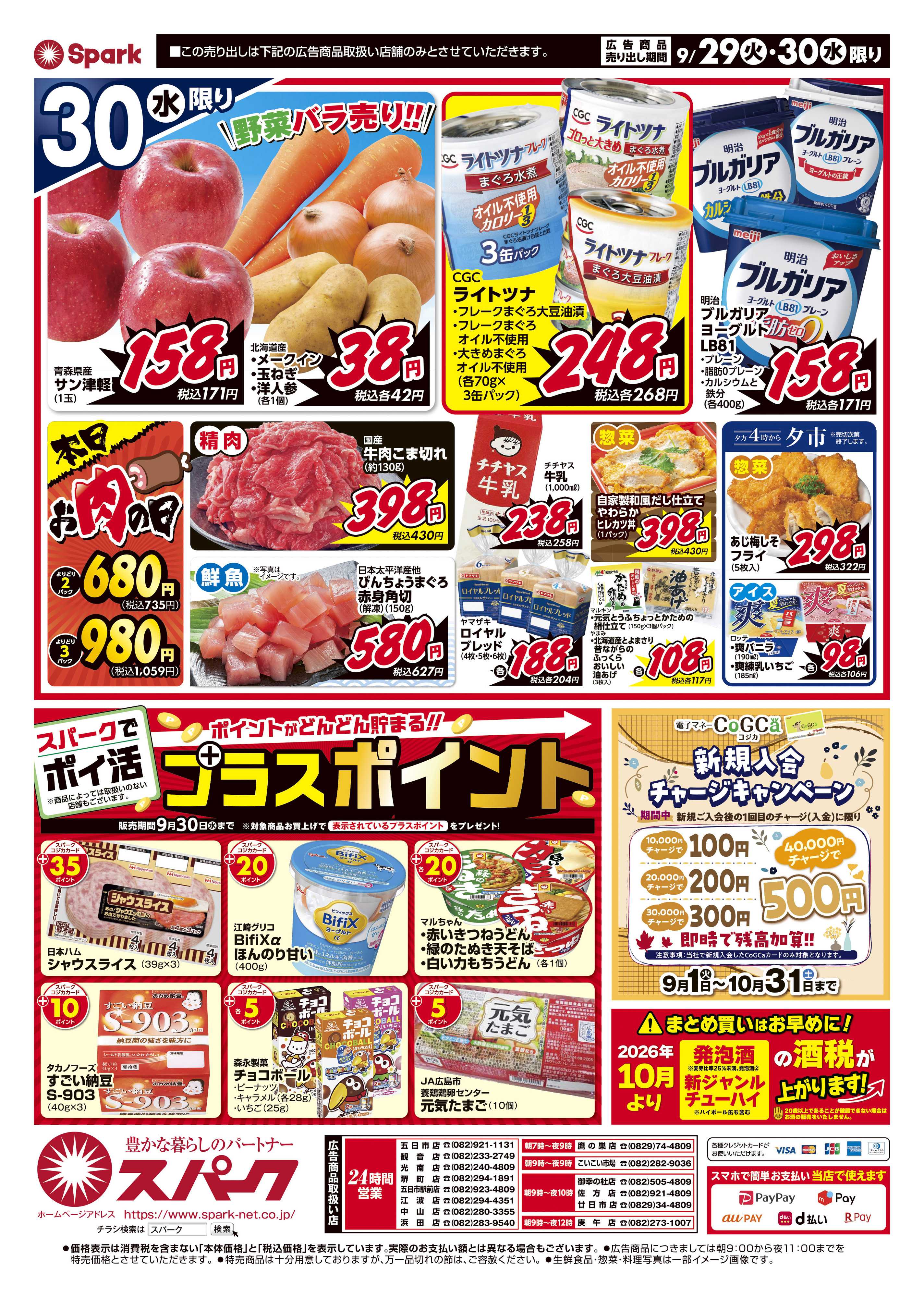 スパーク スーパー火曜市