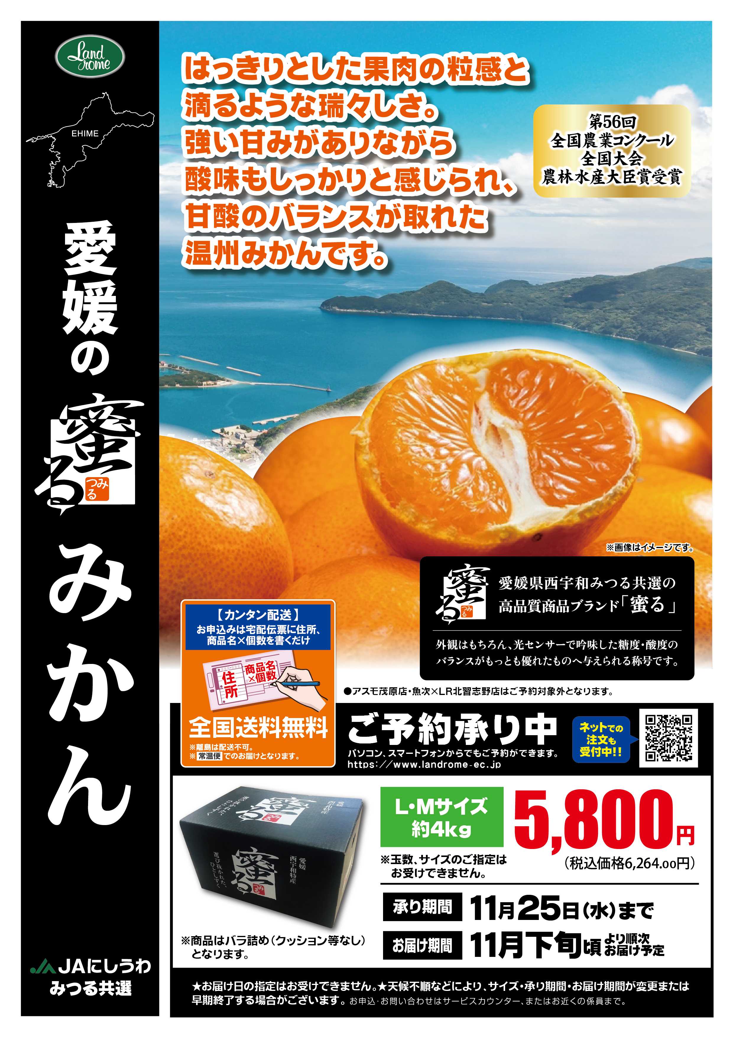 ランドローム 2026_愛媛の蜜るみかん（アスモ・北習志野除く）