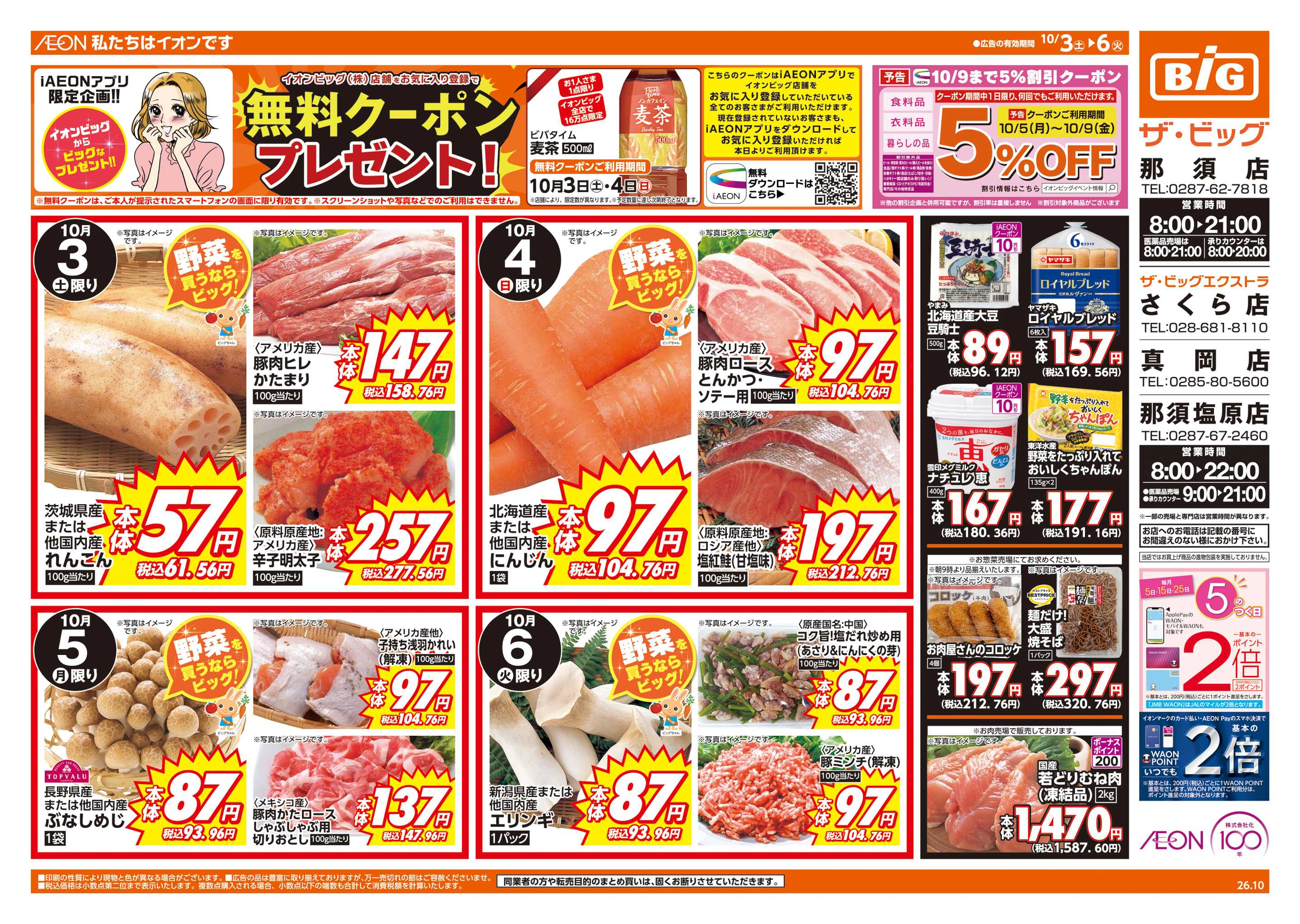 ザ・ビッグエクストラ 週末チラシ