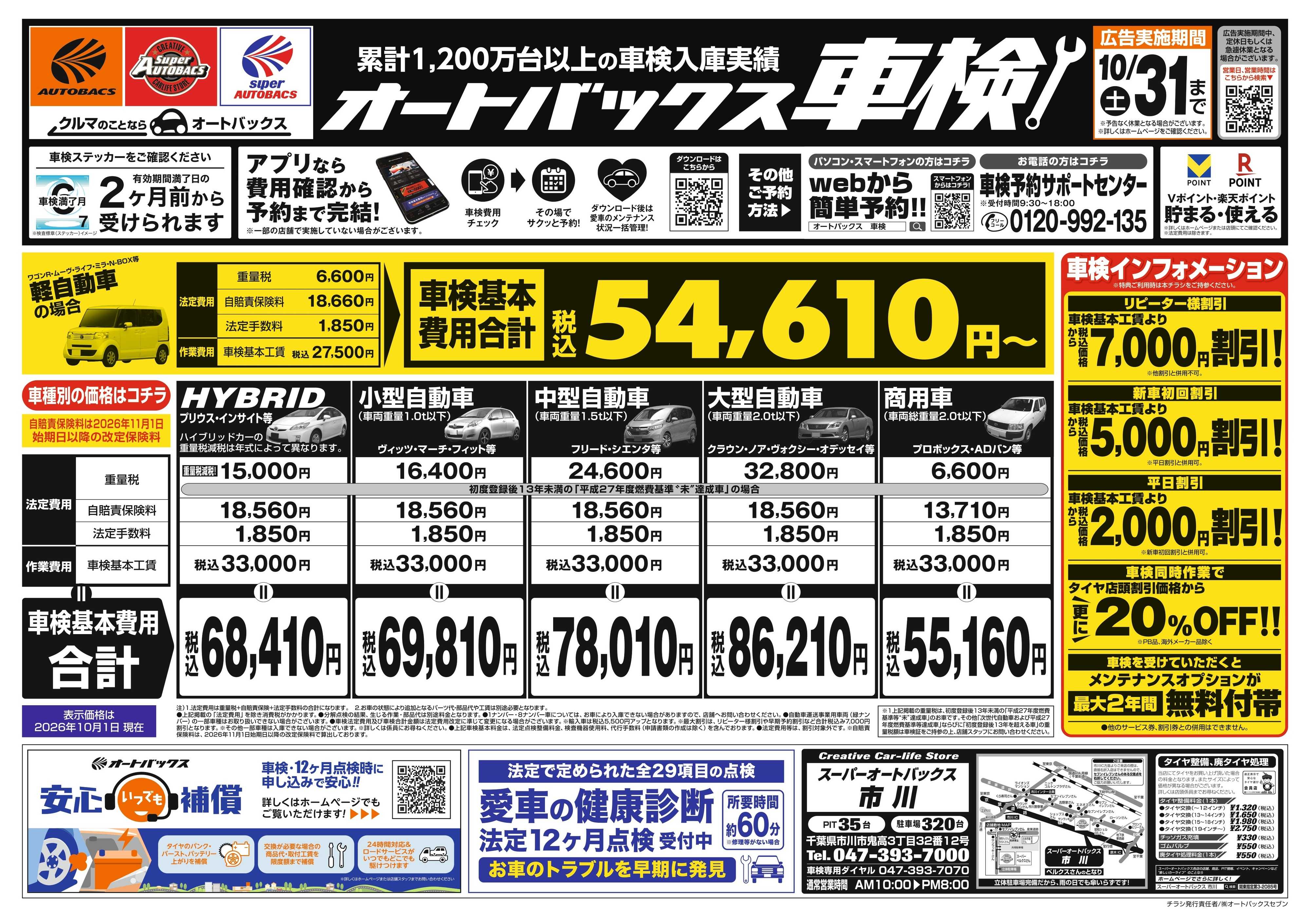 スーパーオートバックス ＼２ヶ月前から受けられる！／オートバックス車検