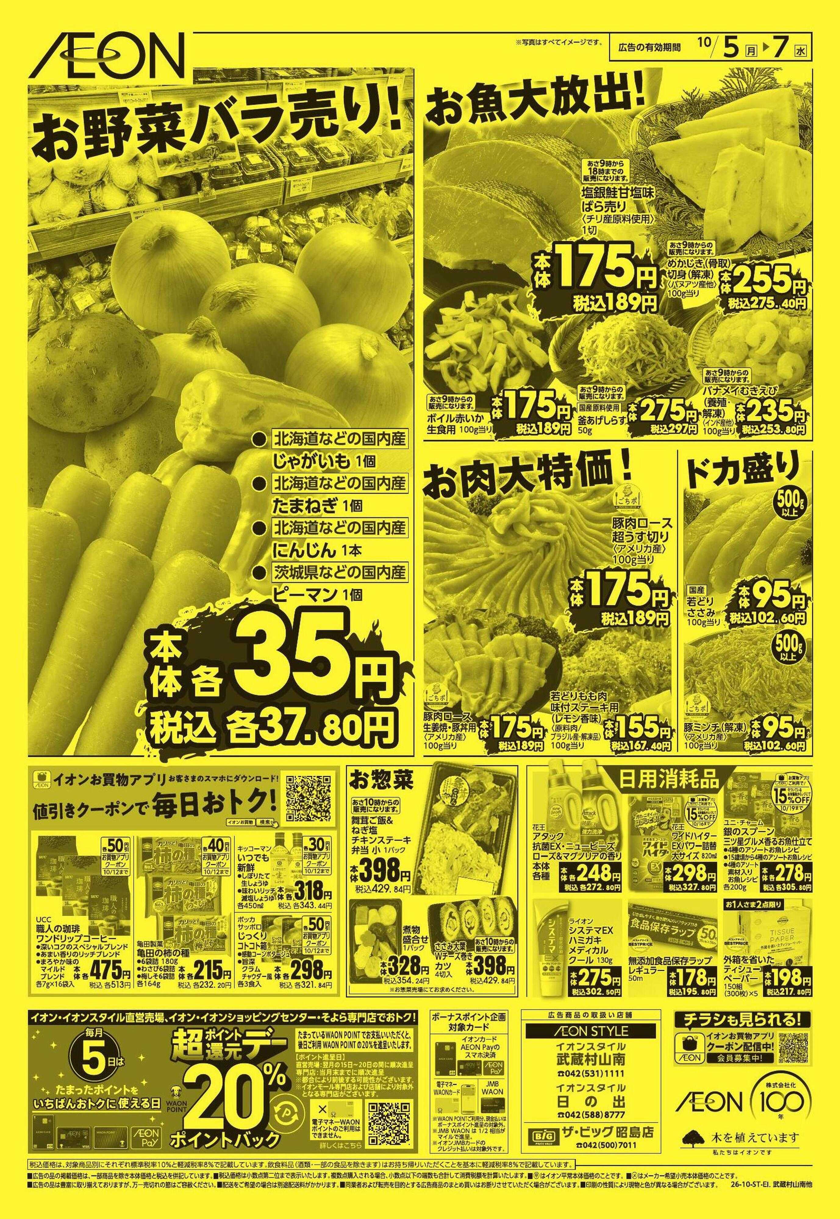 ザ・ビッグ 10/5号 武蔵村山南、日の出、ザ・ビッグ昭島