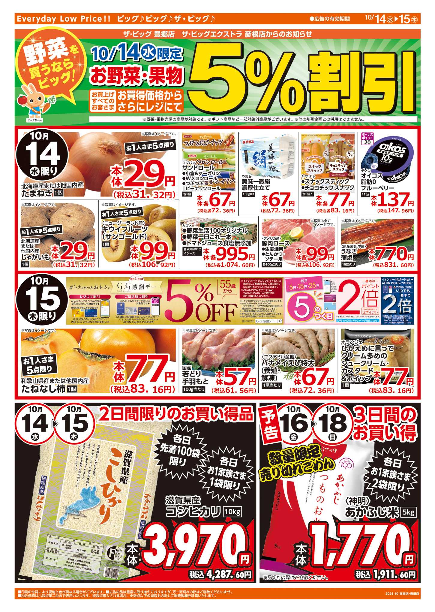 ザ・ビッグ 週中チラシ