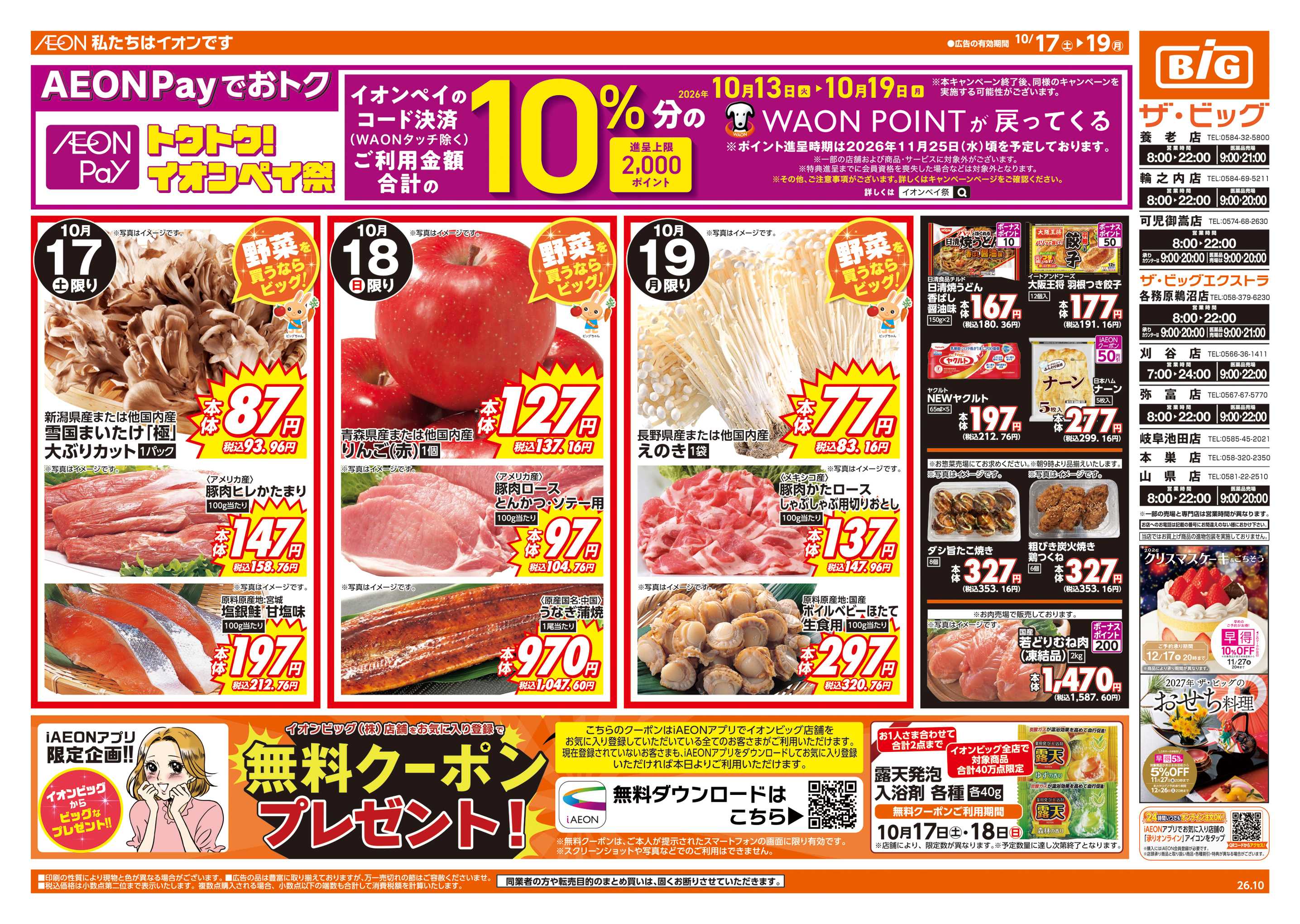 ザ・ビッグエクストラ 週末チラシ