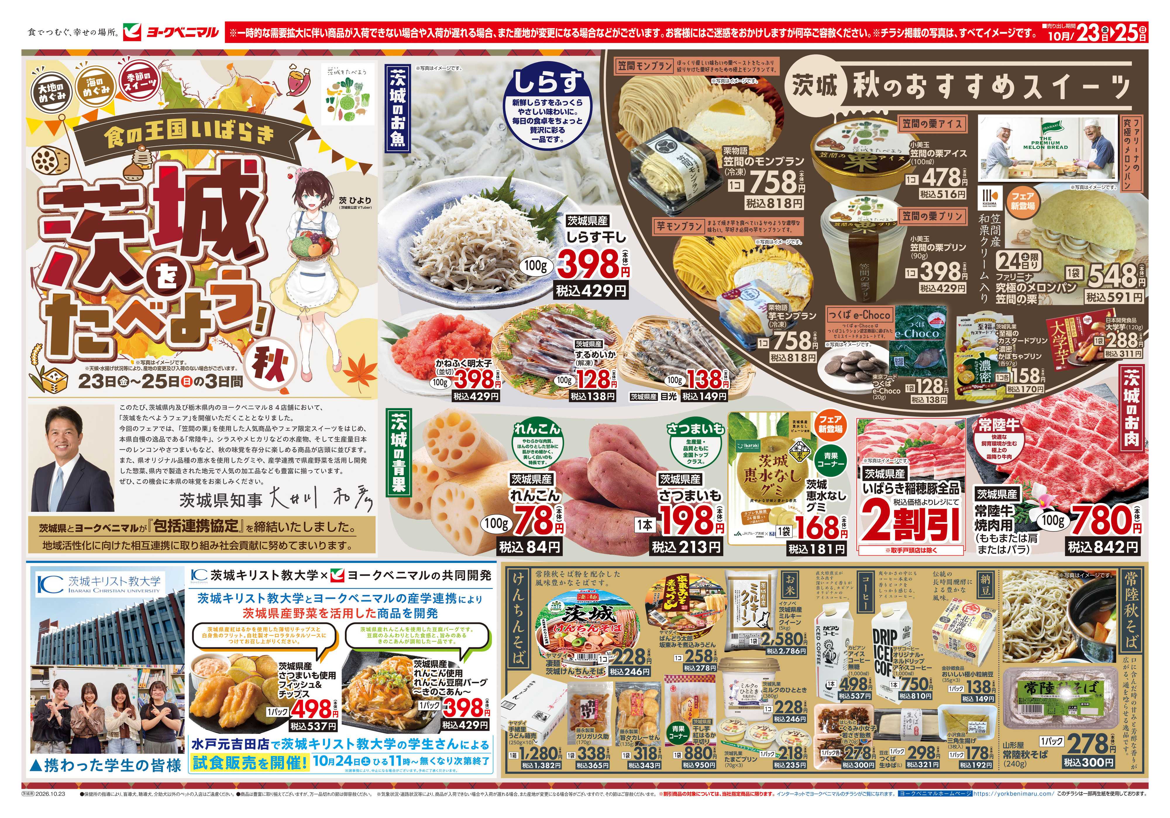 ヨークベニマル 10/23号チラシ