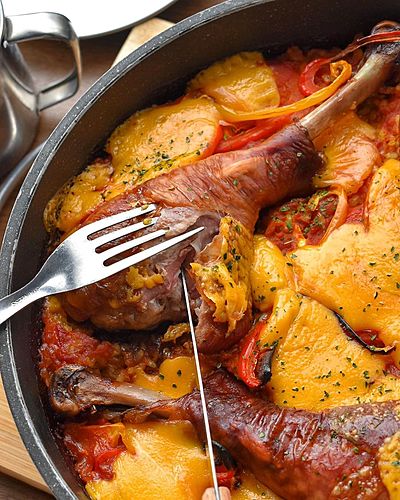 肉が主役のパエリア