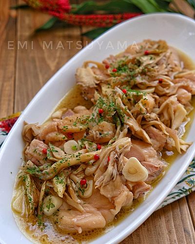 レンジで簡単！＊舞茸と鶏肉のさっぱりガーリックバター＊