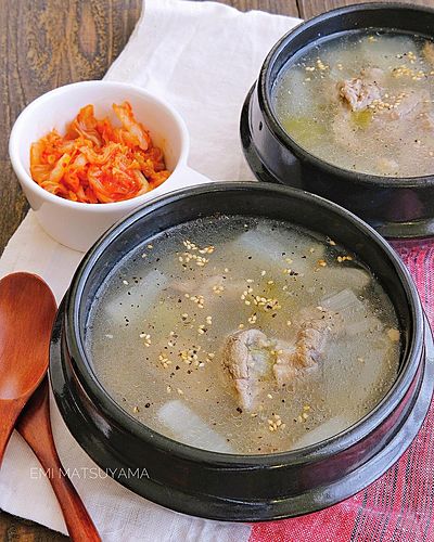 美肌効果抜群！牛すじのスープストックのコムタンスープ