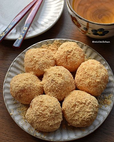 きな粉たっぷりのお団子