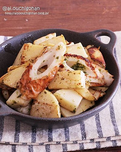 あと１品に♡５分でたけのこちくわの塩マヨ焼き