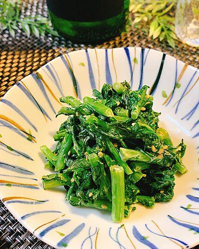 春菊のマヨ醤油和え