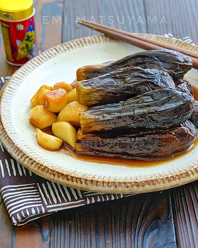 冷やしても美味しい！＊なすとにんにくの丸ごと煮＊