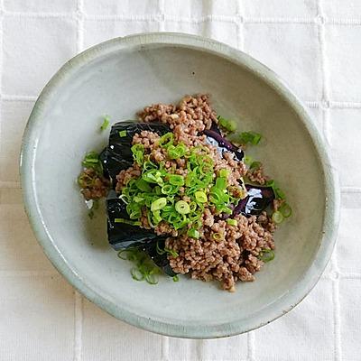 なすの肉そぼろがけ