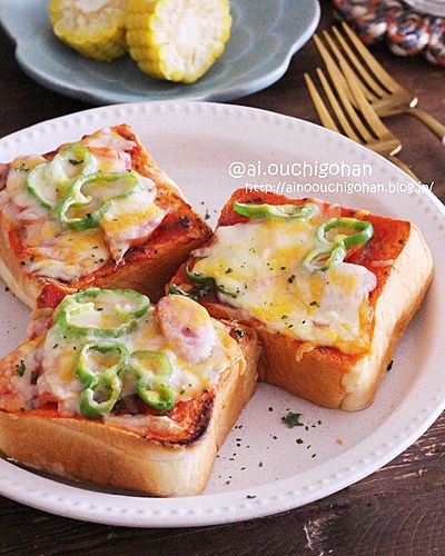 即席ソースが好評♡我が家のパンピザ