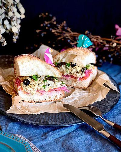 ほぐし焼きサバサンド