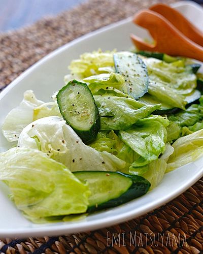 レタス1玉！＊レタスときゅうりのマリネサラダ＊