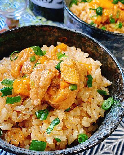 ウニの炊き込みご飯