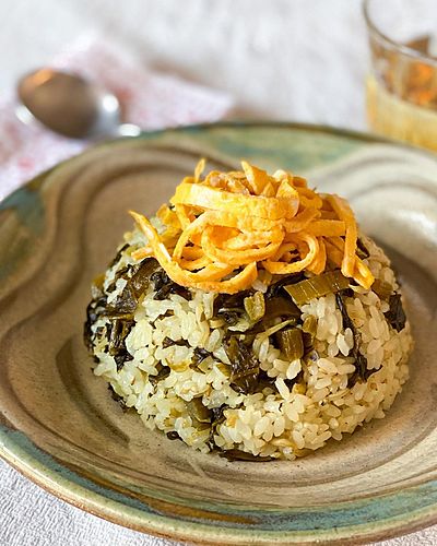 おかわりが止まらない！高菜めし