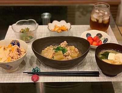 大根のそぼろ煮