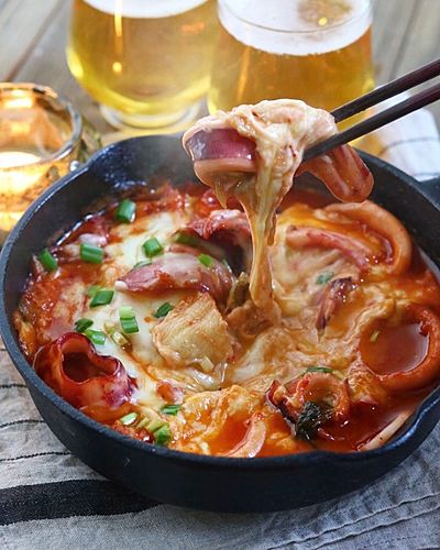 悪魔のおつまみ！イカ•キム•チーズ