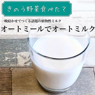 オートミールでつくるオートミルク