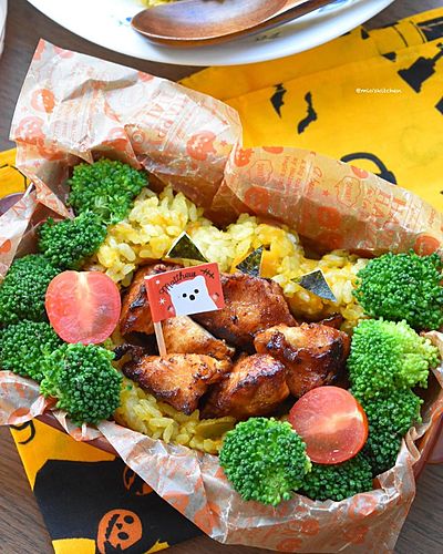 炊飯器deかぼちゃのカレーピラフ