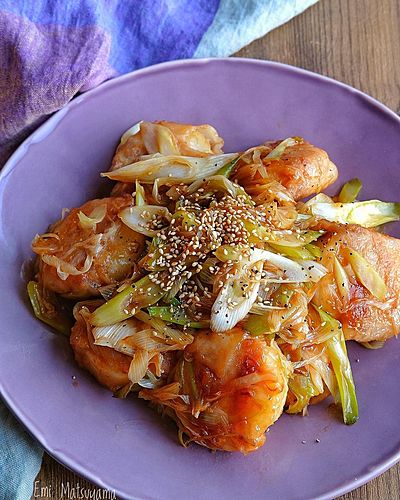 豚巻き長芋とねぎのコク旨さっぱり炒め﻿