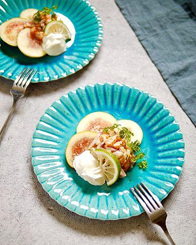 イチジクと秋鮭の和タルティーヌ