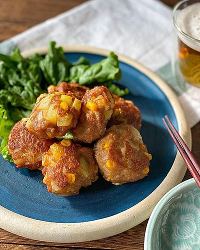 みんな大好き！豚ポテコーン揚げ