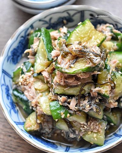 きゅうりのツナだれ漬け