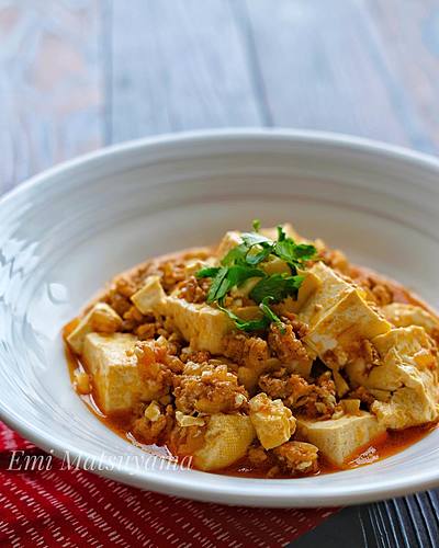 タコス風麻婆豆腐＊水切り不要！丼にも◎