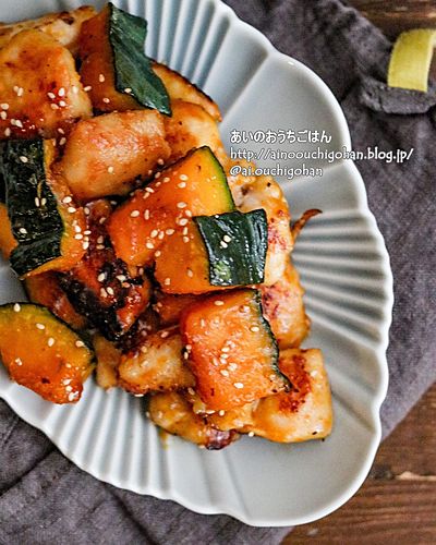 【材料2つ】10分でできるメインレシピ！疲労回復にも♡かぼちゃの黒酢炒め