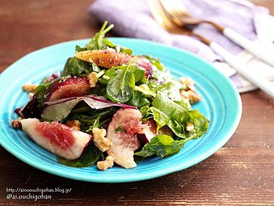 女子会にも！即席ドレッシングで簡単いちじくサラダ