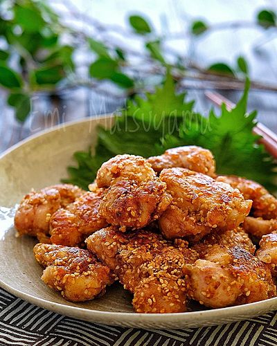 さっぱりごまおかかチキン