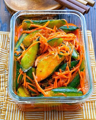 きゅうりの即席キムチ風