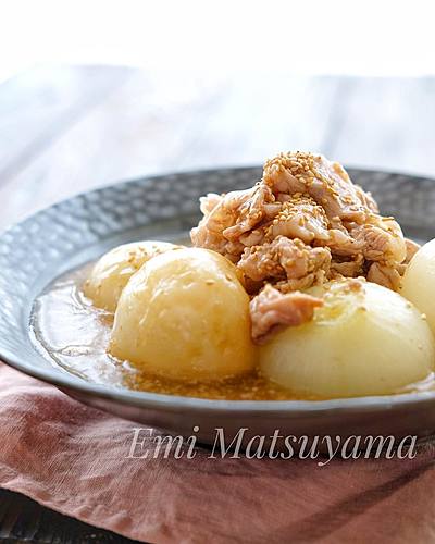 丸ごとかぶと新玉ねぎと豚こま煮＊ほっこりおかず