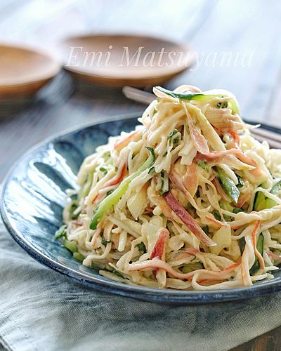 切り干し大根と香味野菜の和風わさびマヨサラダ