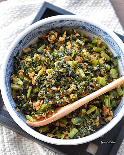 大根の葉de甘辛ツナ炒め