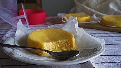  [材料3つ]オーブンなし！スフレチーズケーキ