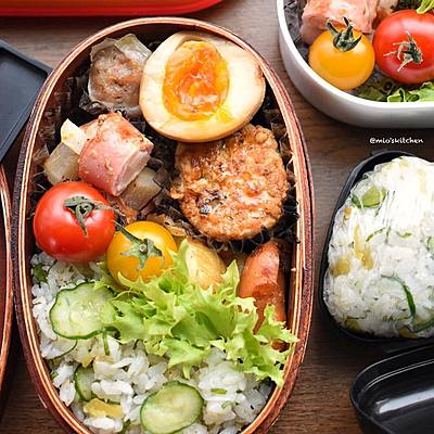 ハニマス大根のベーコン巻き