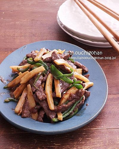 焼肉用お肉を使っておうちチンジャオロース