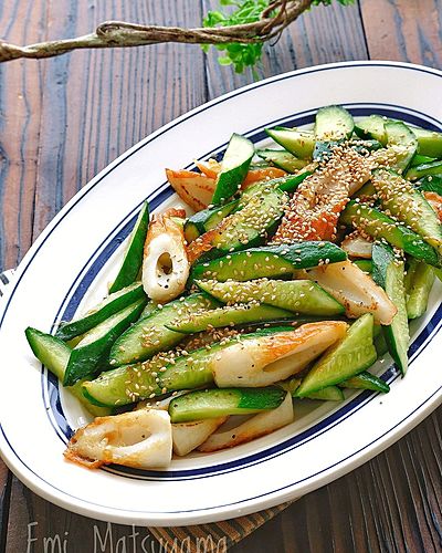 きゅうりとちくわのさっぱり炒め﻿