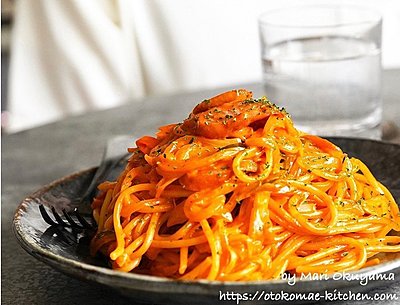 ナポリタン好きも唸る！贅沢の極み♪ナポリタンクリームパスタ