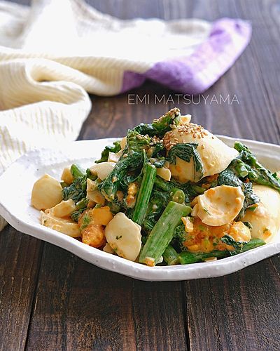 菜花とゆで卵のオイマヨサラダ﻿