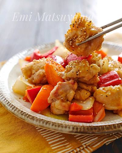 簡単！＊揚げない酢鶏＊
